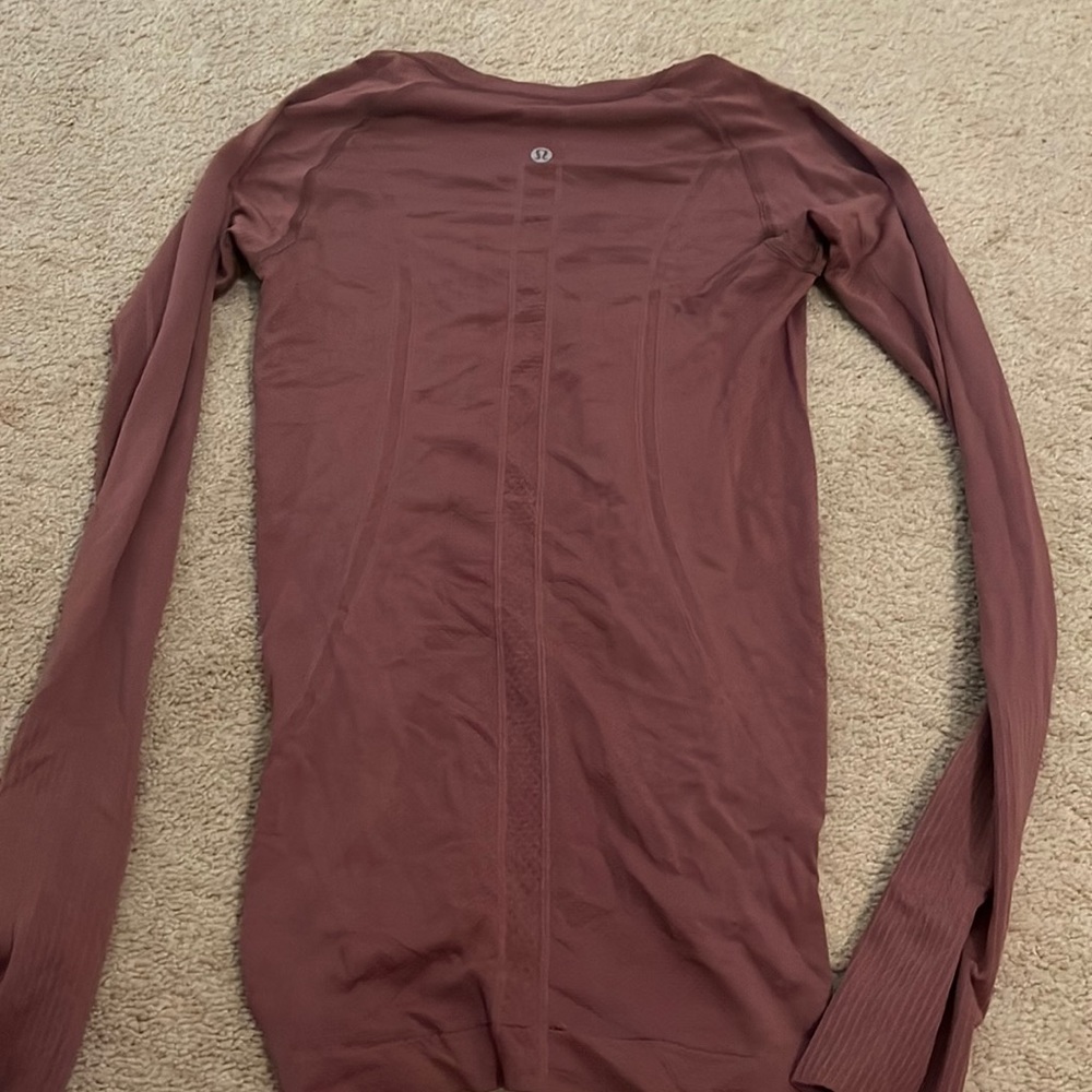 Lululemon dark pink Swiftly tech long sleeve tee